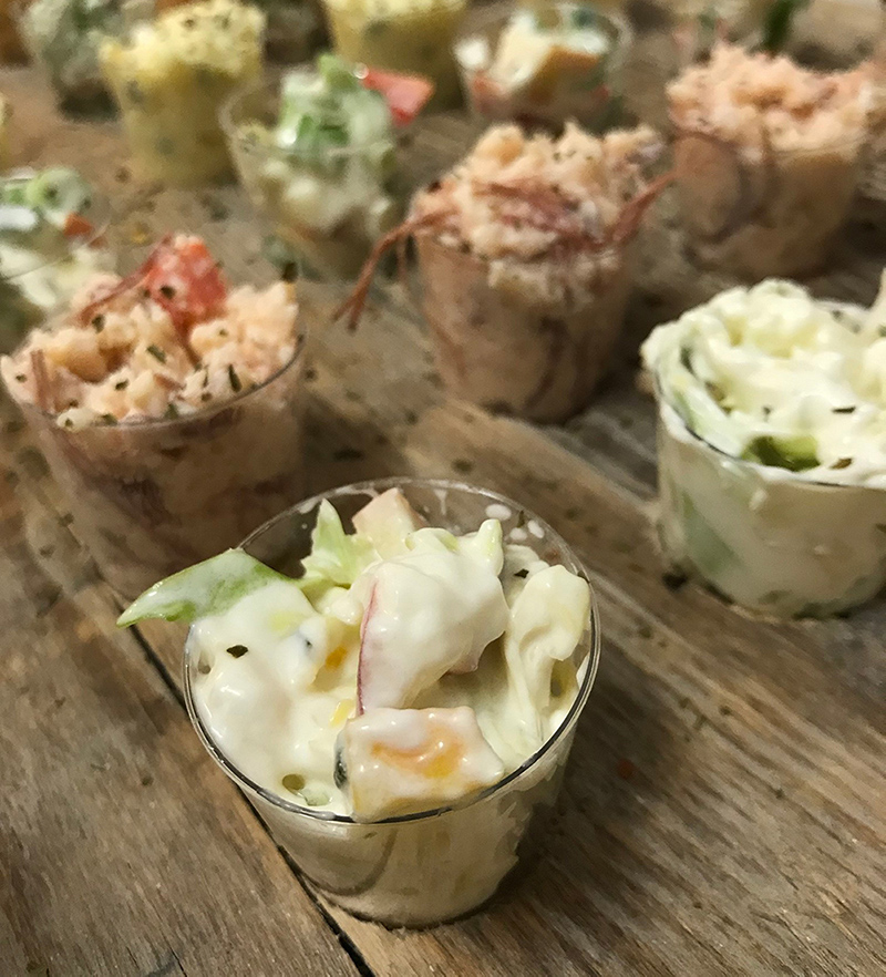 Rauwkostsalade-cups